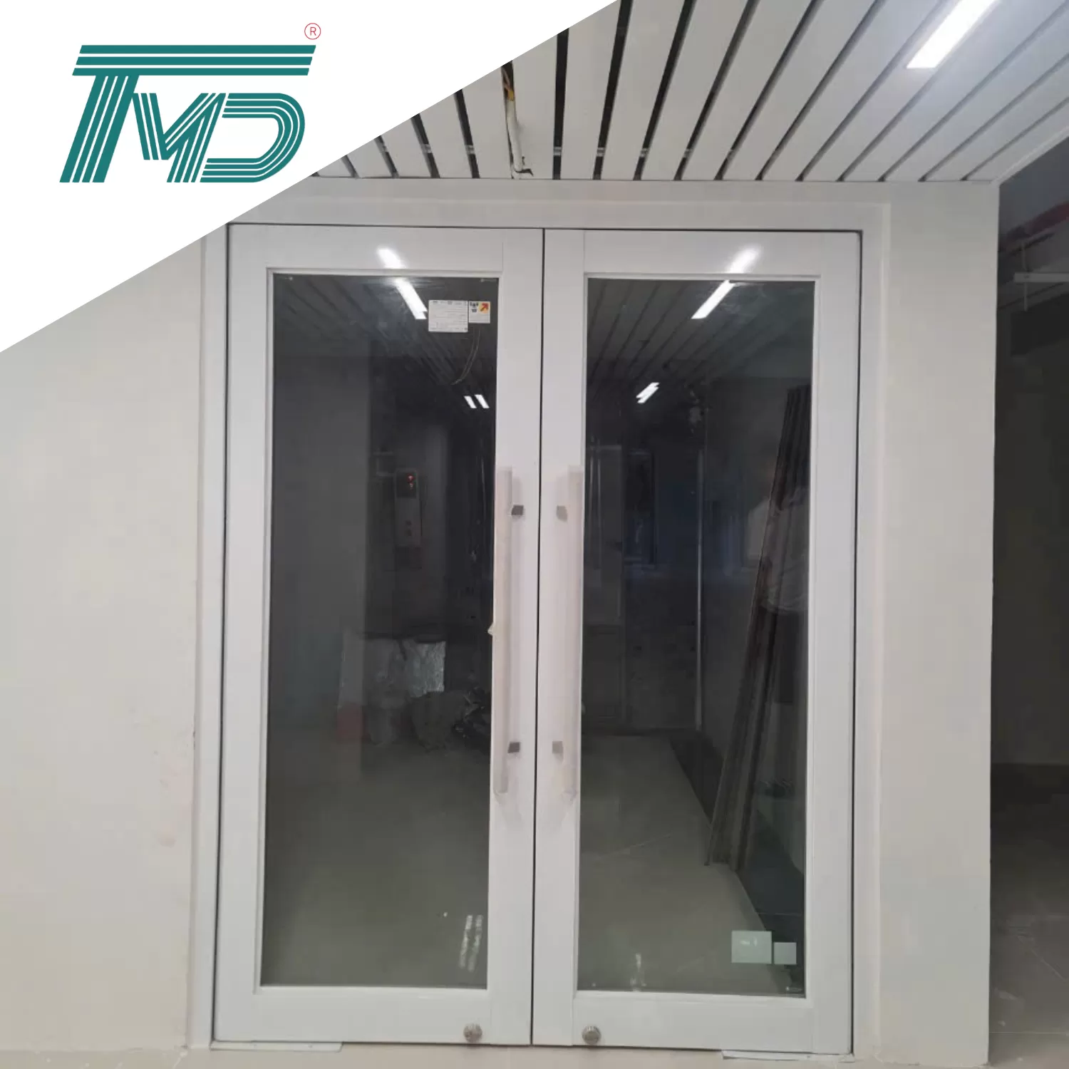 CỬA KÍNH CHỐNG CHÁY 2 CÁNH MỞ 1 CHIỀU EI15 - EI90