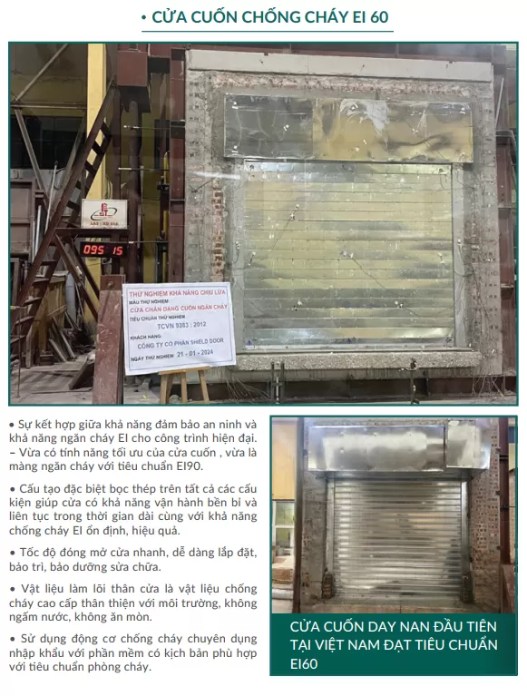 CỬA CUỐN CHỐNG CHAY EL60