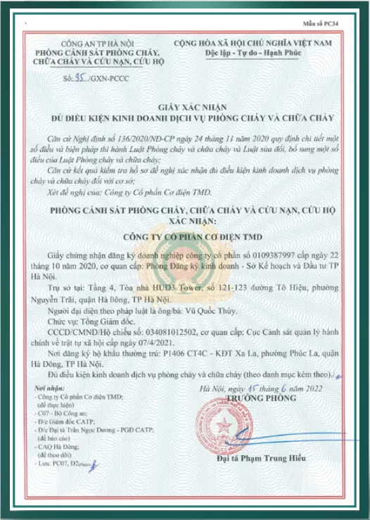 Giấy chứng nhận