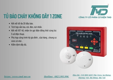 HỆ THỐNG BÁO CHÁY KHÔNG DÂY 1ZONE ASENWARE